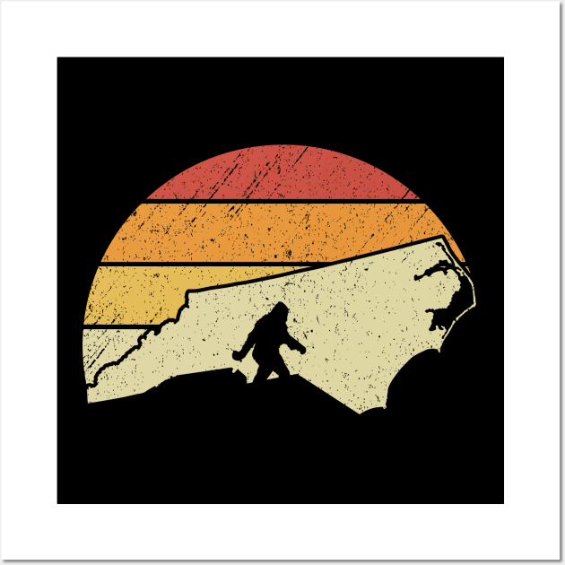 North Carolina Bigfoot Wall Art by Tesszero